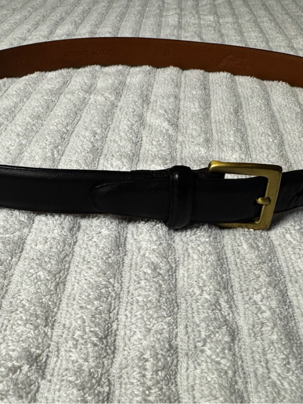 Stono Mountain Genuine Leather Belt – Black | Size Medium